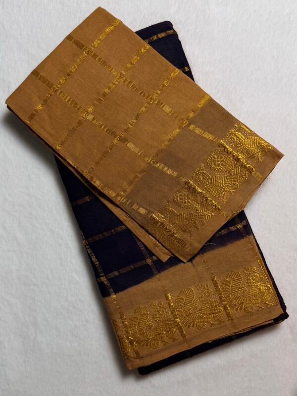 Traditional Madurai Sungudi Cotton Saree with Blouse Piece