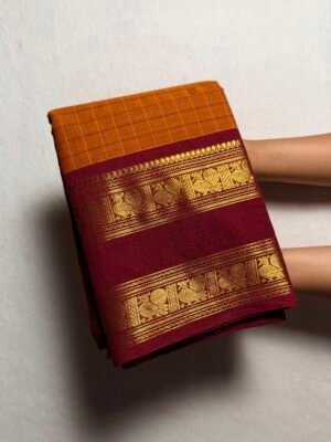 Vintage Premium Zari Kanchi Cotton Saree