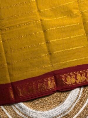 Traditional Madurai Sungudi Cotton Saree with Blouse Piece