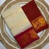 Traditional Madurai Sungudi Cotton Saree with Blouse Piece