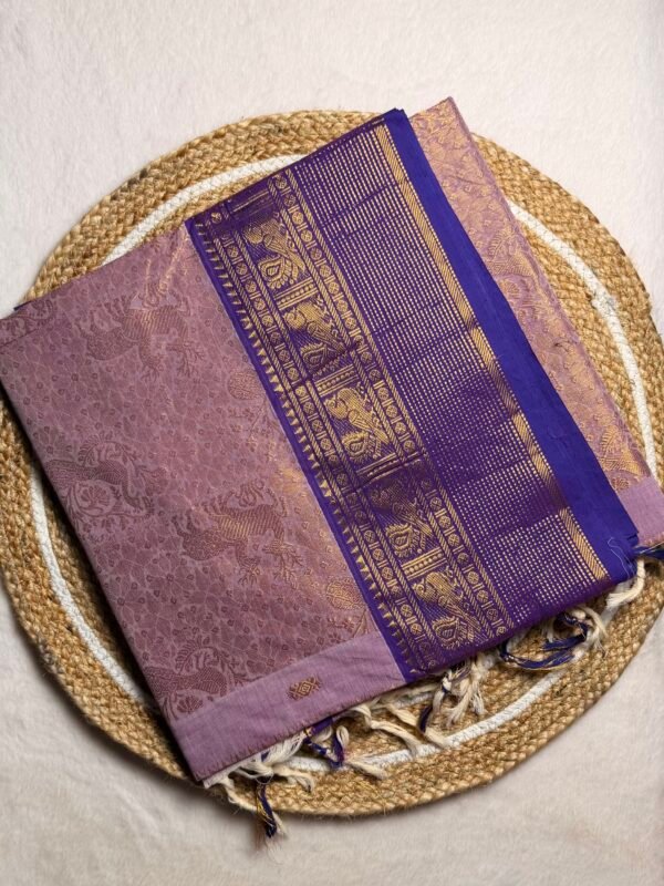 Grand Pallu Premium Zari Kanchi Cotton Saree