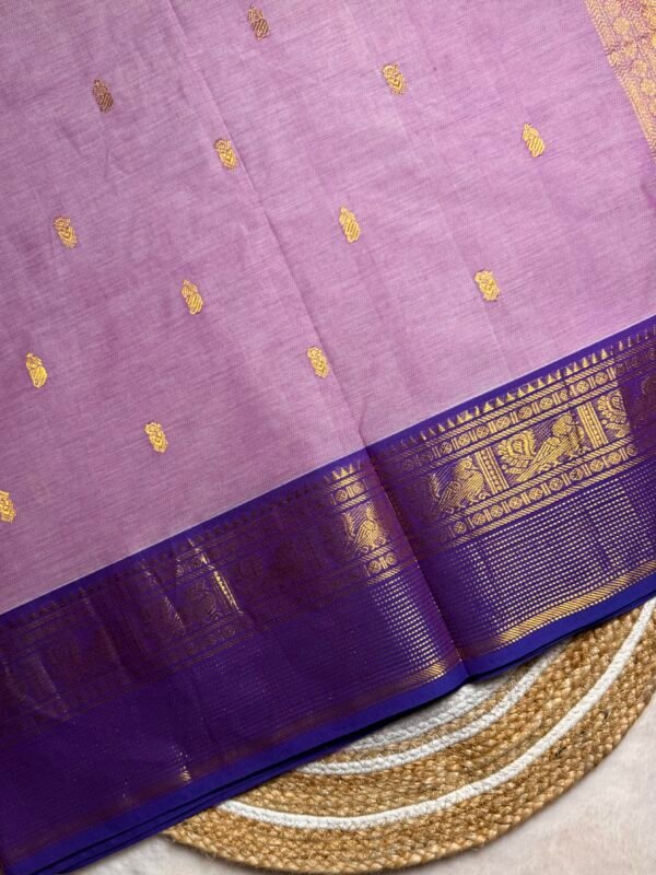 Grand Pallu Premium Zari Kanchi Cotton Saree