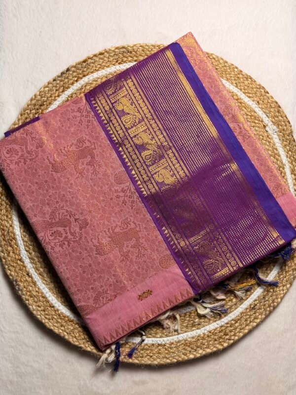 Grand Pallu Premium Zari Kanchi Cotton Saree