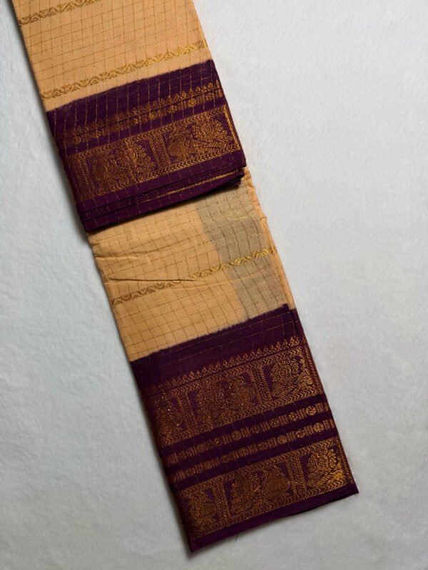 Traditional Madurai Sungudi Cotton Saree with Blouse Piece