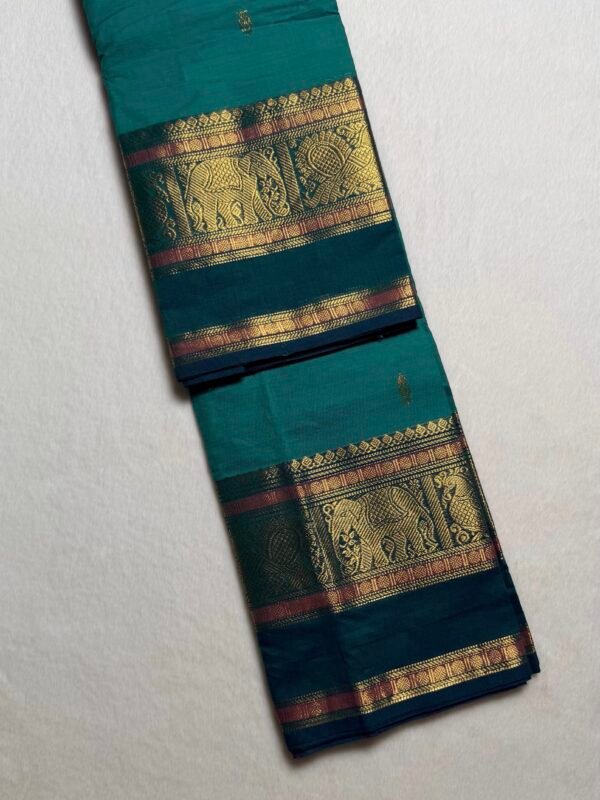 Kshetra Premium Zari Kanchi Cotton Saree