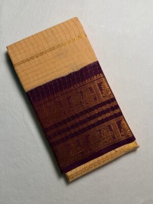 Traditional Madurai Sungudi Cotton Saree with Blouse Piece