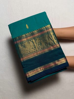 Kshetra Premium Zari Kanchi Cotton Saree